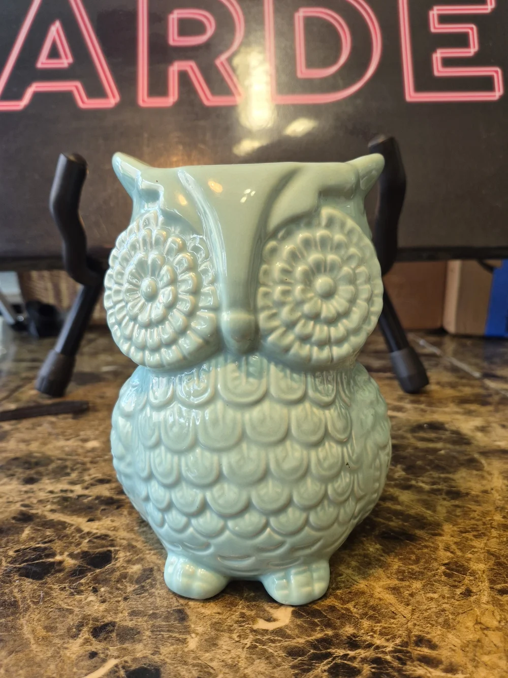 Utensil Holder World Market Ceramic Turquoise Aqua/Blue Owl   The World Market C